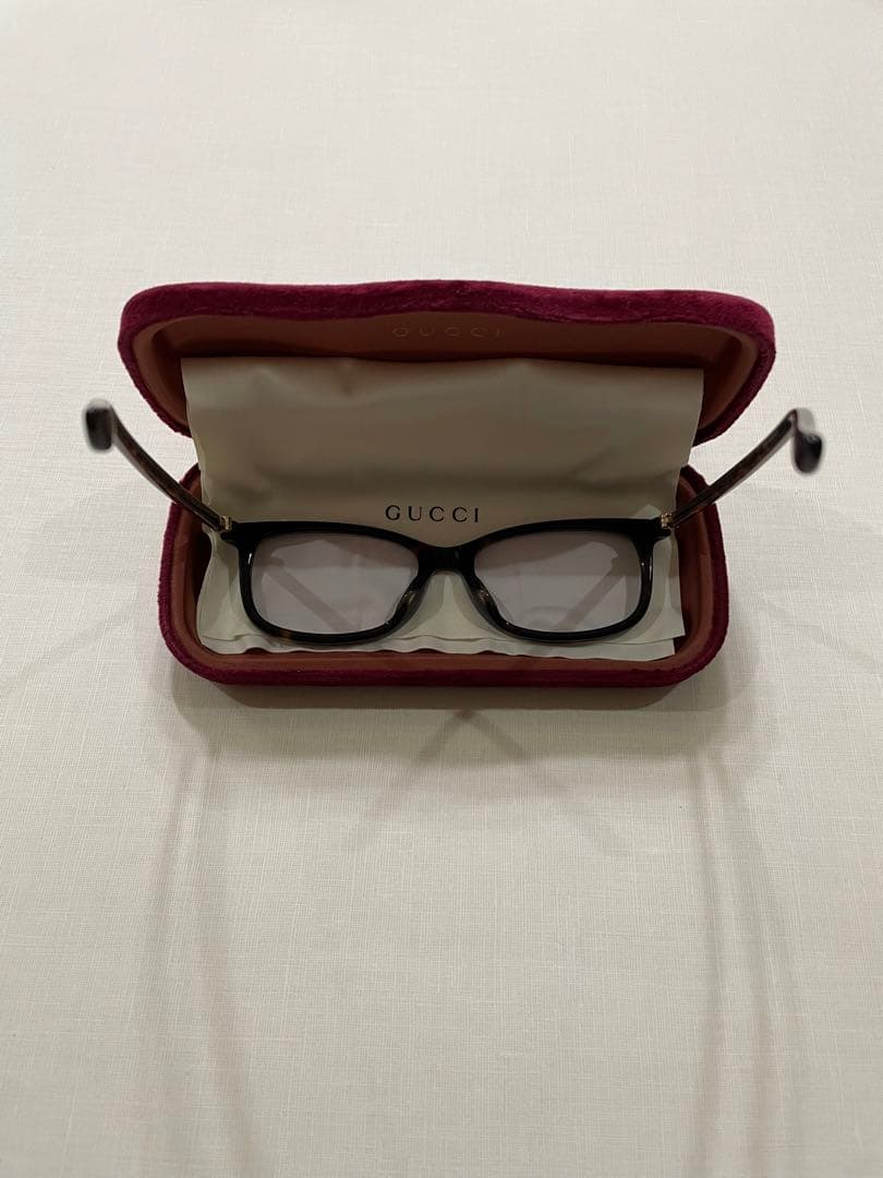 GUCCI グッチ 眼鏡 GG0296OA カラーレンズ入り パープル系 - メルカリ