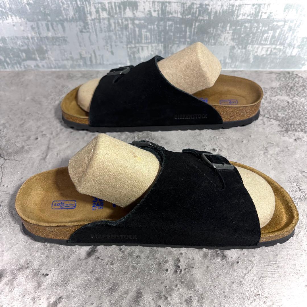 【美品！】ビルケンシュトック チューリッヒ 黒 38 24.5cm スエード