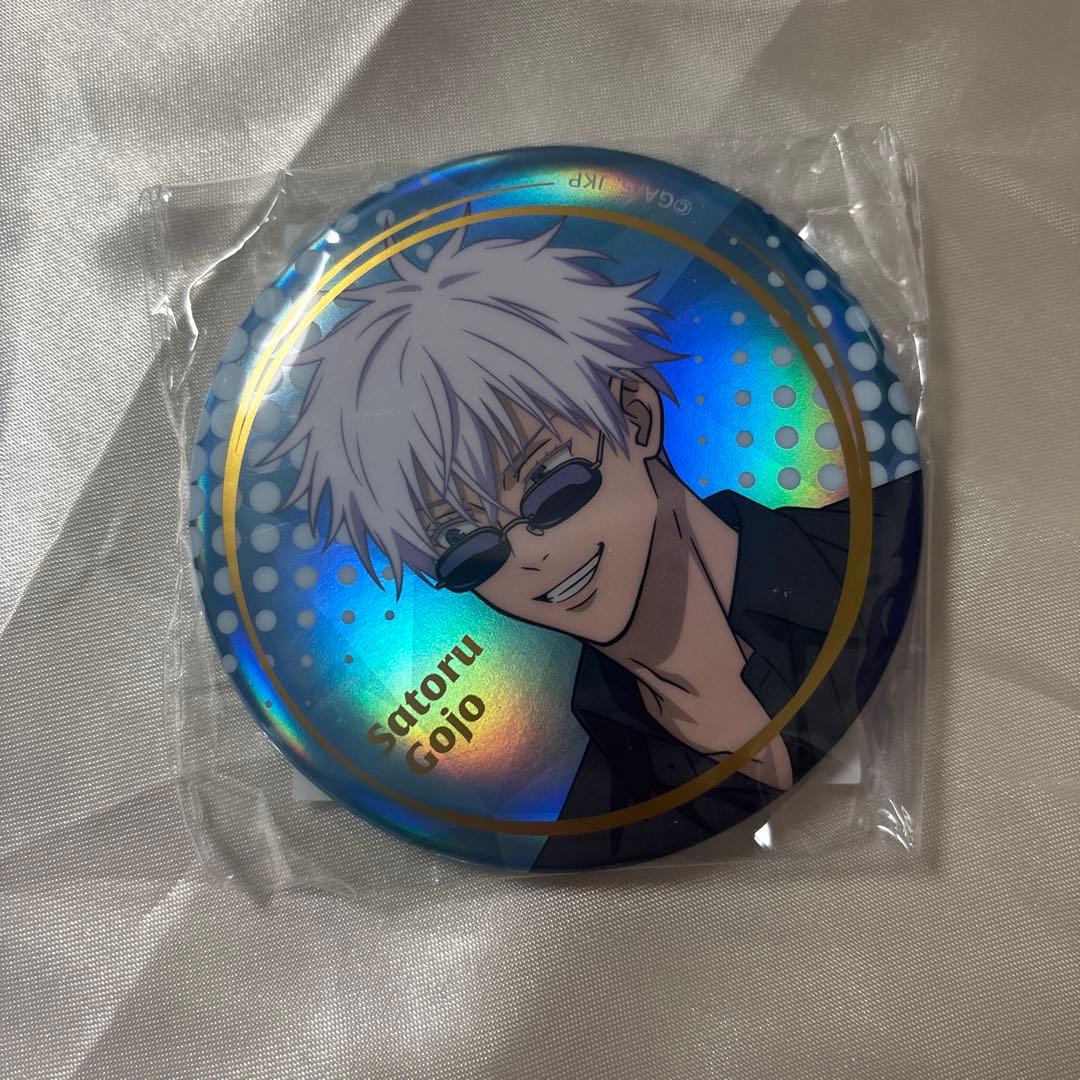 呪術廻戦 ビッグオーロラ箔押し缶バッジ 五条悟 - メルカリ