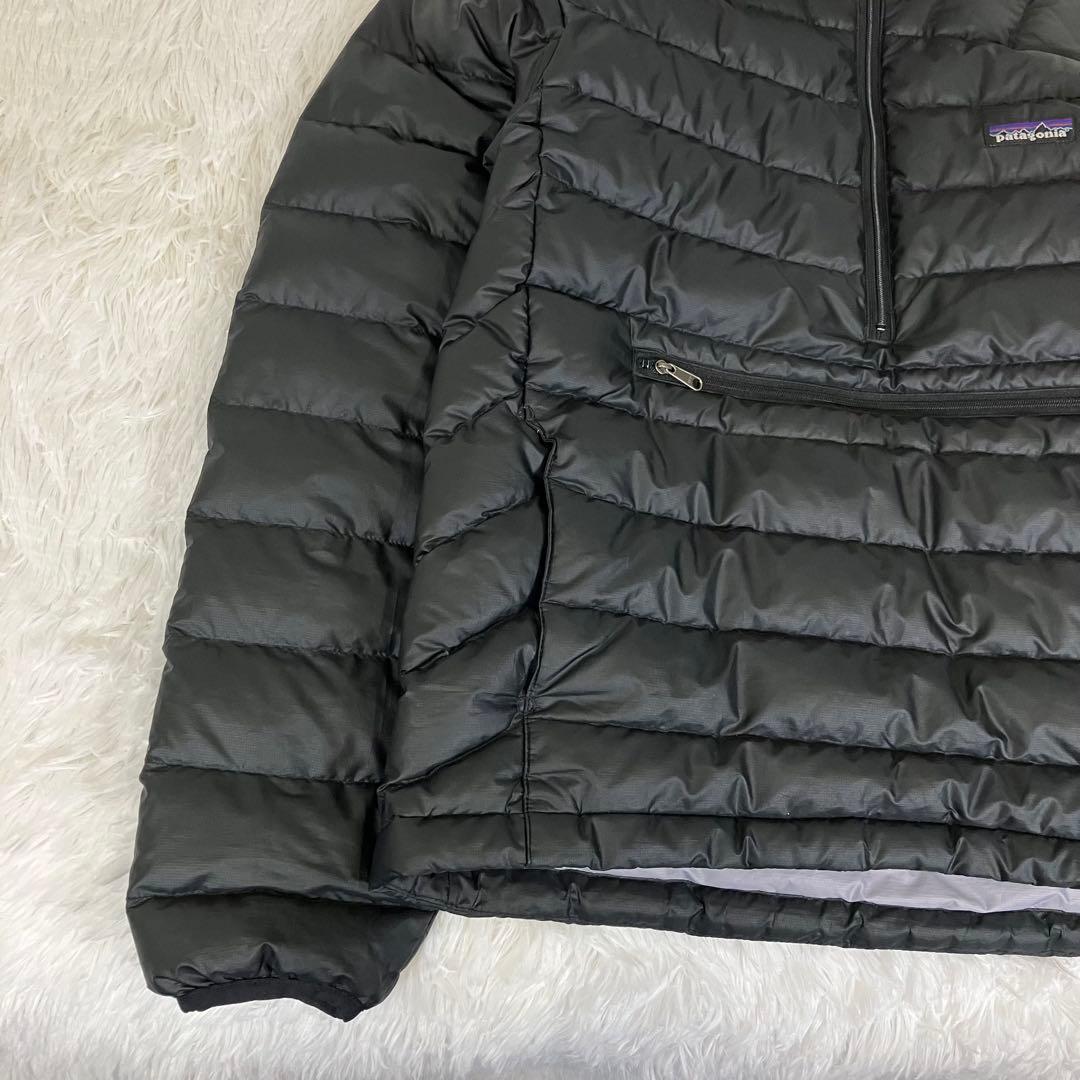 希少 パタゴニア F8 ダウンセーターフーディ プルオーバー ブラック XS