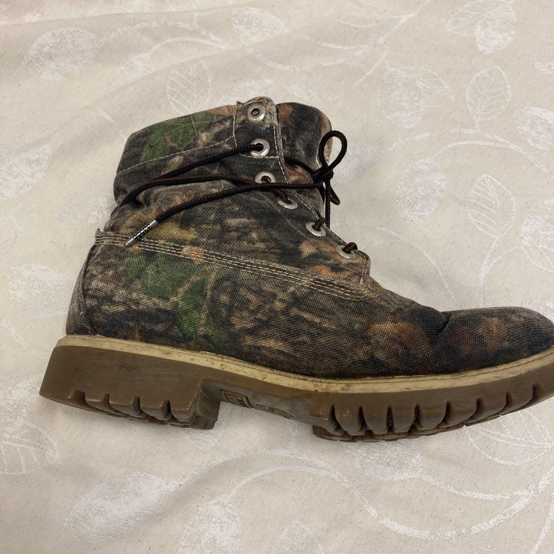 Timberland 迷彩柄 ワークブーツ ティンバーランド - メルカリ