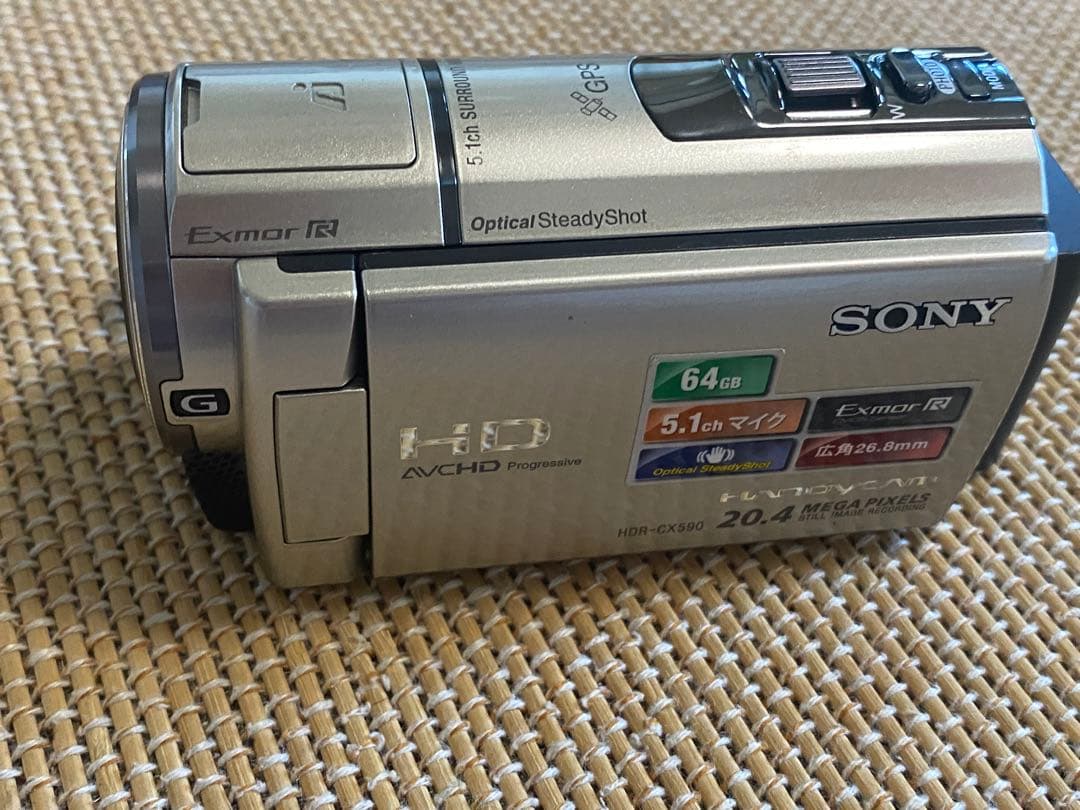 Sony HDR-CX590 20.4メガピクセル デジタルカメラ 64GB HDR-CX590V | デジタルビデオカメラ Handycam ハンディカム | ソニー
