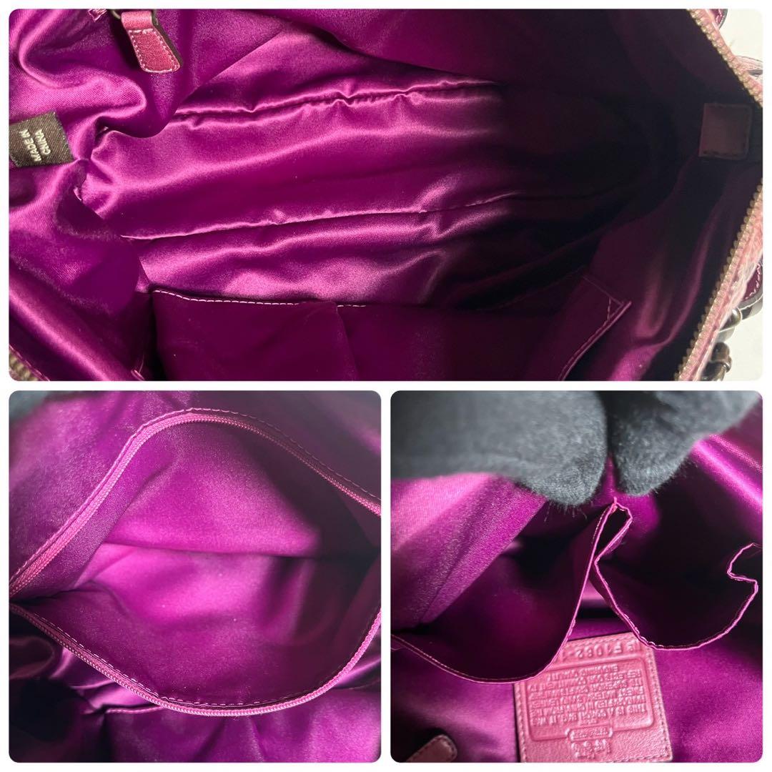 極美品・使用感少ない】コーチ マディソン 2way パイソン柄 チェーン