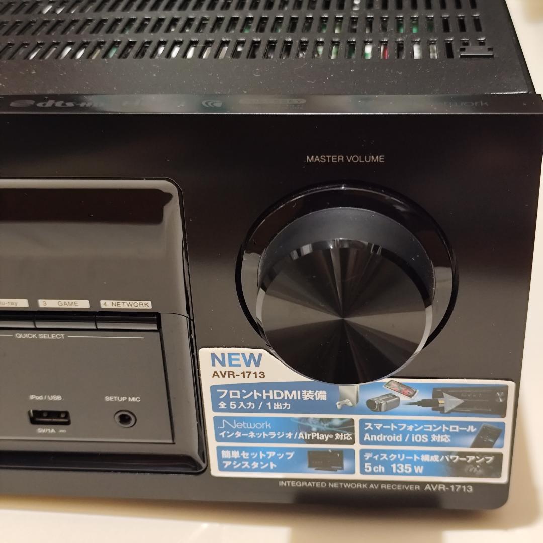 【完動美品】DENON AVR-1713 AVサラウンドアンプ 5.1ch♪