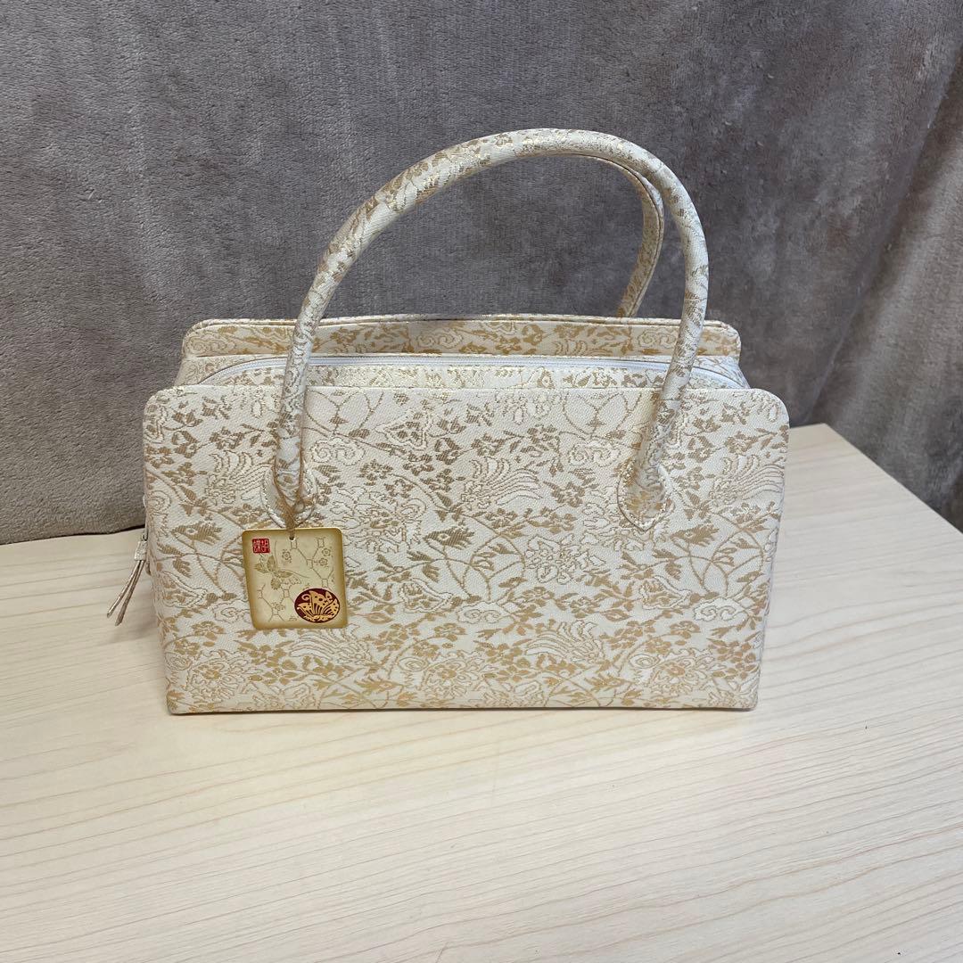 神田胡蝶 利休バッグ 和装バッグ 金糸 S1235 - メルカリ