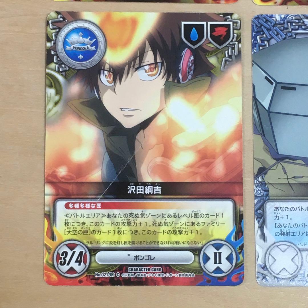 沢田綱吉 ツナ 10代目 4枚セット 家庭教師ヒットマンリボーンカード