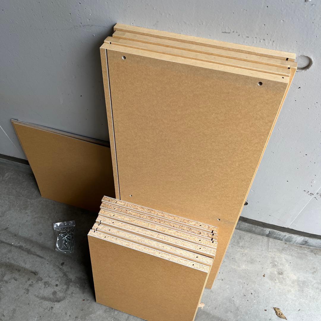 美品・廃盤希少☆無印 パルプボードボックス・2段・タテヨコA4