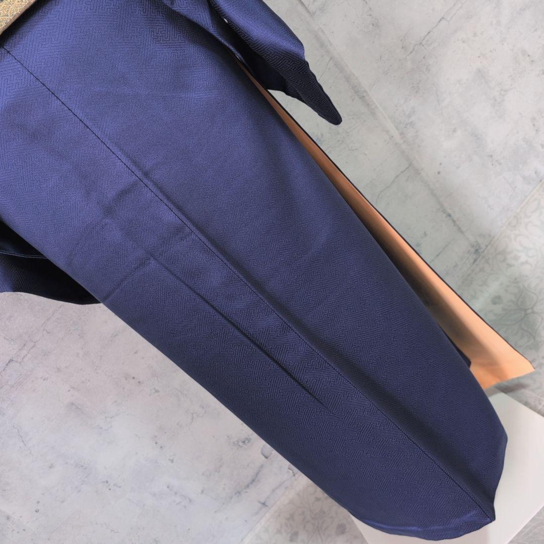 訪問着 フルセット 着物 正絹 青紺 花 相良 刺繍 繊細 F7 - メルカリ