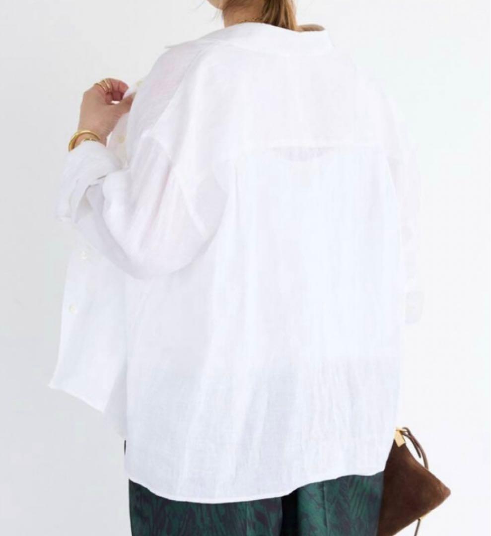 ドゥーズィエムクラス 2025SS Linen シャツ 白 ドゥーズィエムクラス