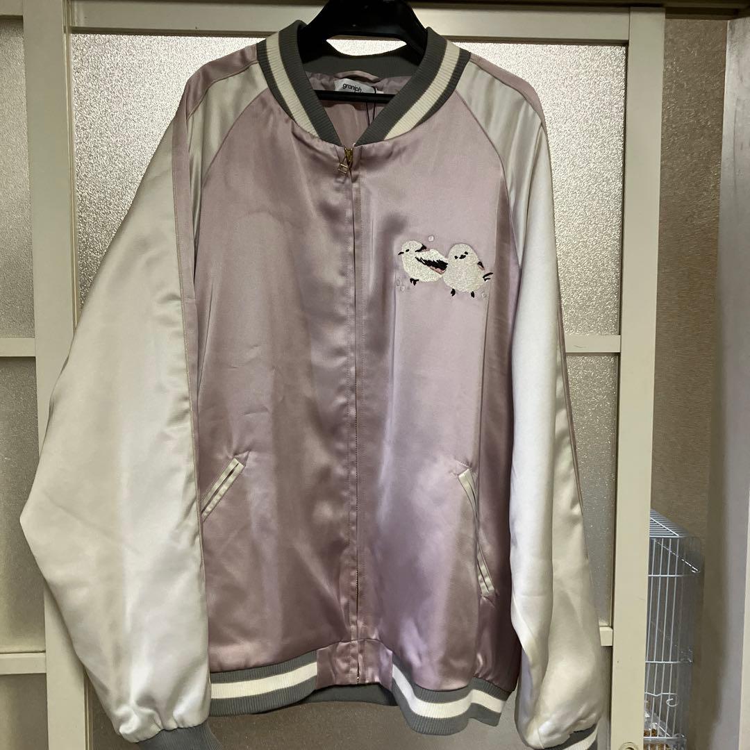 グラニフ シマエナガ スカジャン Lサイズ - メルカリ