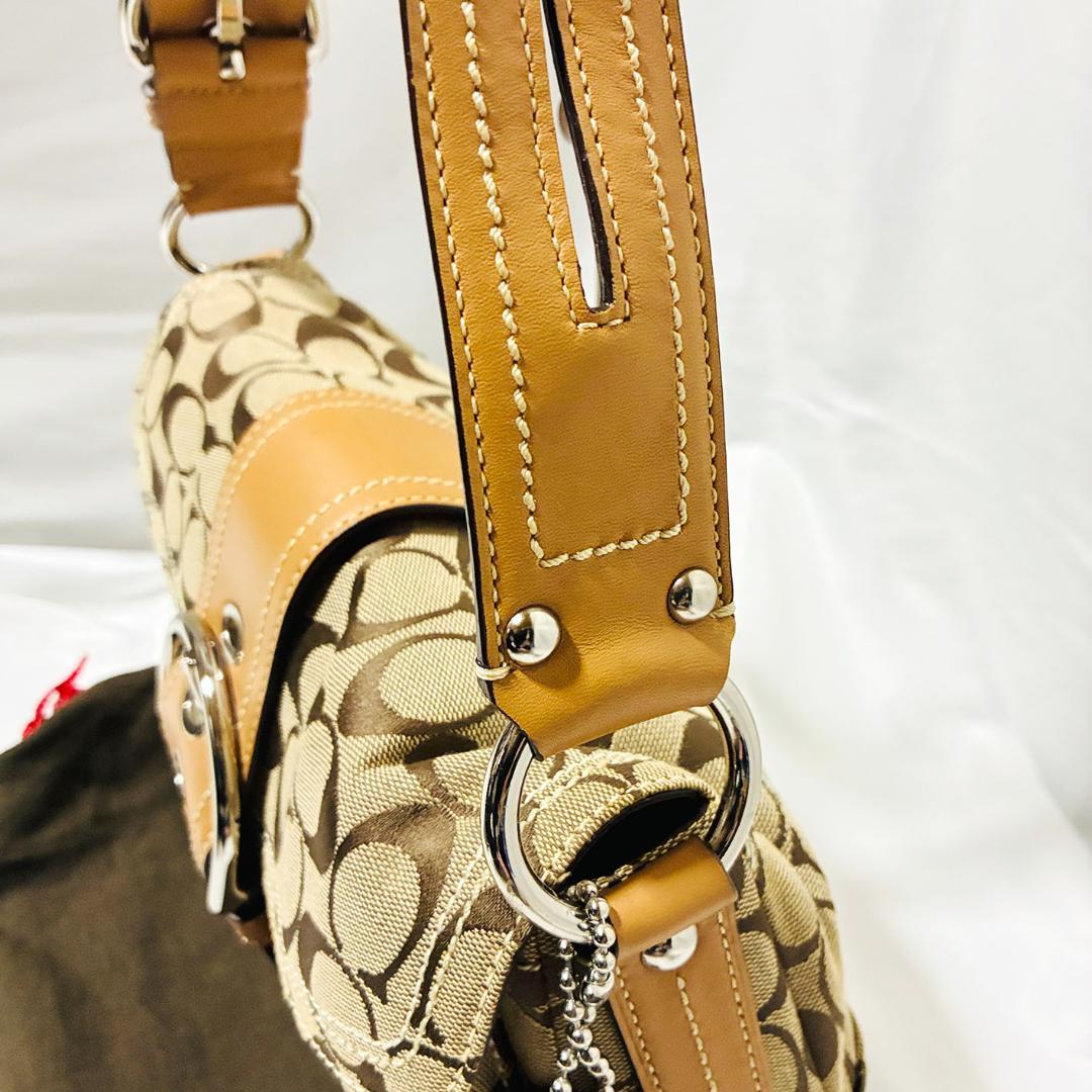 《美品》COACH ワンショルダーバッグ シグネチャー ソーホー ハンドバッグ
