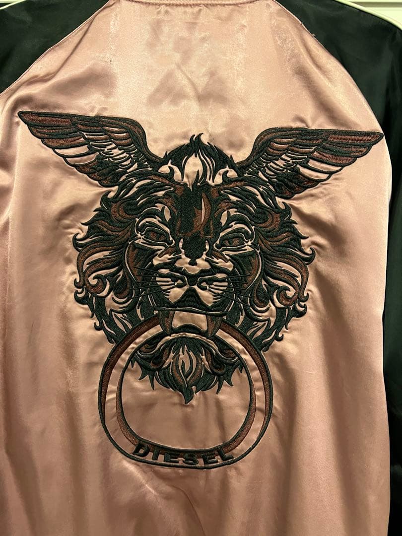 希少品・未使用】DIESEL リバーシブルスカジャン 狼と虎と1978刺繍