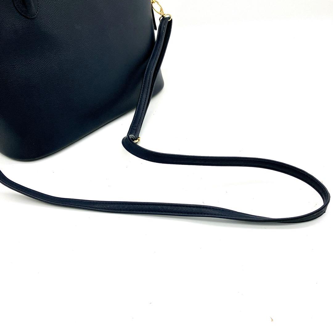 CELINE】2wayバッグ レザー ネイビー ゴールド金具 自立 - メルカリ