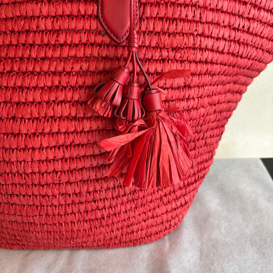 未使用に近い・参考価格6.4万】ケイトスペード カバナ ラージ ストロー