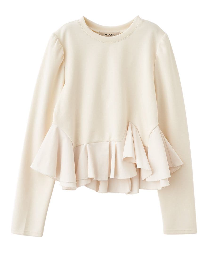 ♡完売商品♡ COCO DEAL アシメペプラムブラウス　アイボリー アシメペプラムブラウス｜PETAL ONLINE（ペタルオンライン）