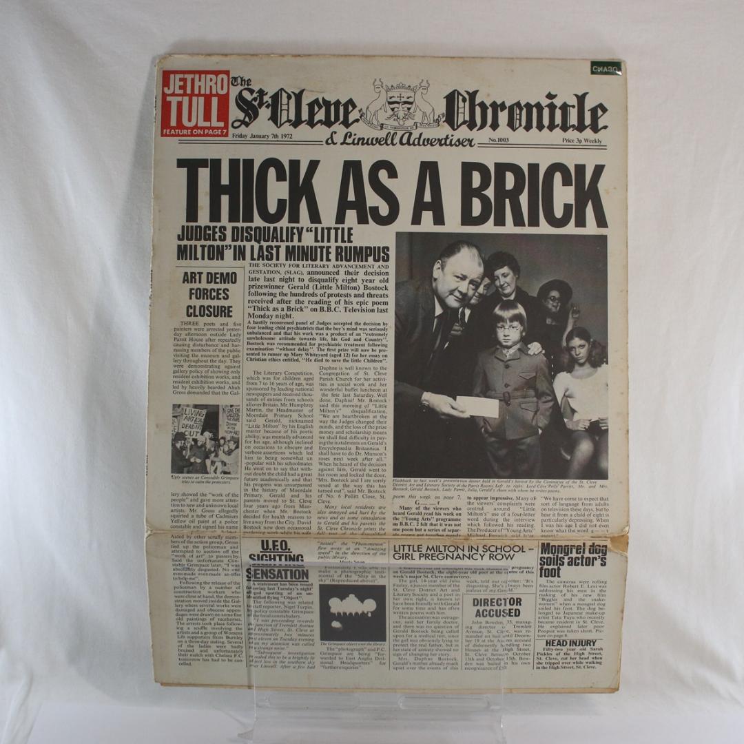 英LP Jethro Tull Thick As A Brick UK盤ステレオ - メルカリ