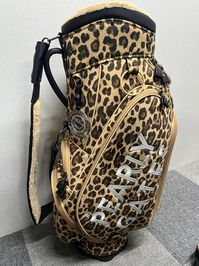 超希少 パーリーゲイツ ヒョウ柄 キャディバッグ レオパード - メルカリ