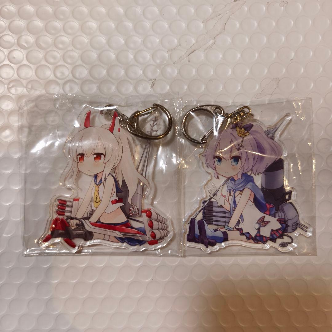 アズールレーン お座りアクキー アクリルキーホルダー 綾波 ジャベリン