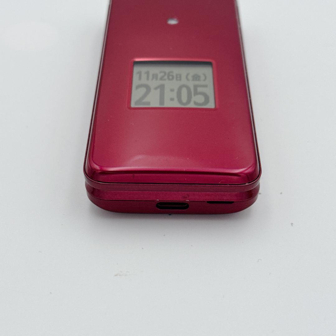 ほぼ未使用】au かんたんケータイ ライト KYF43 ワインレッド - メルカリ