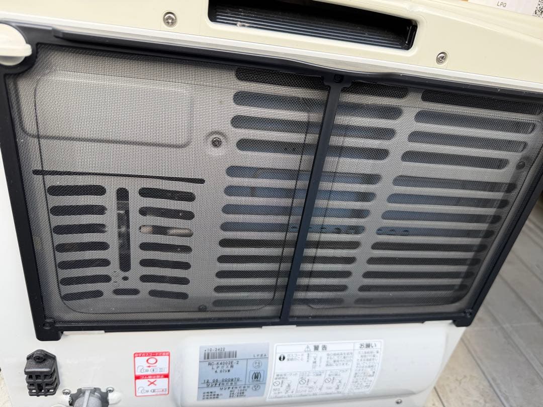 2012年式開封済み未使用品リンナイLPガスヒーターRC-K4002E - メルカリ