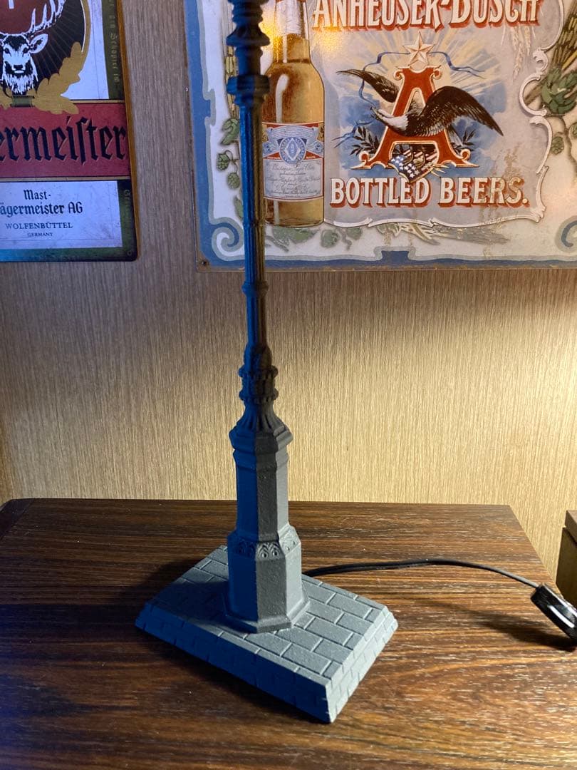 ガス灯 アンティーク ランプ 西洋 街灯 昭和レトロ 置物 オブジェ 外灯