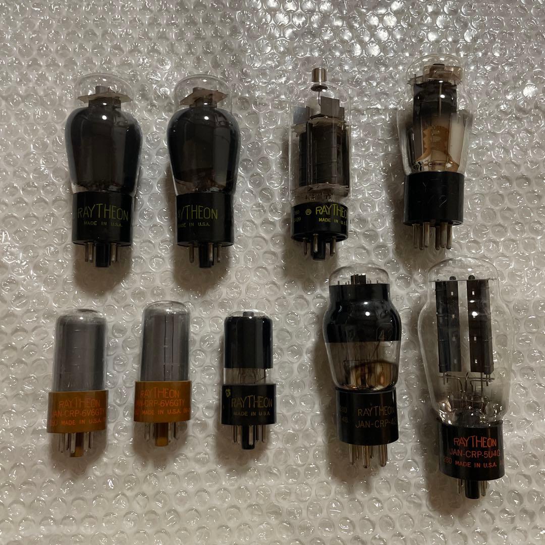 RAYTHEON製 真空管 9本セット RAYTHEON製 真空管 9本セット MT管 9ピン 真空管ソケット : サムテック