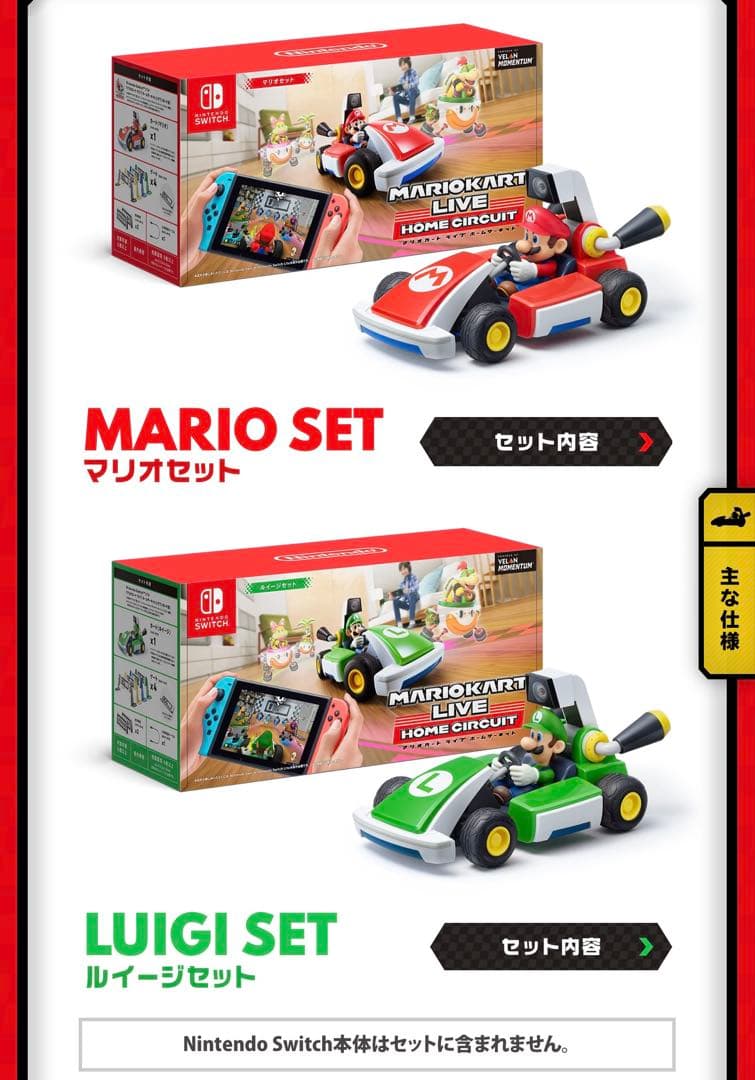 本日限定値下げ！【マリオ・ルイージセット】マリオカート ライブホーム サーキット Nintendo Switch マリオカート ライブ ホームサーキット ルイージ