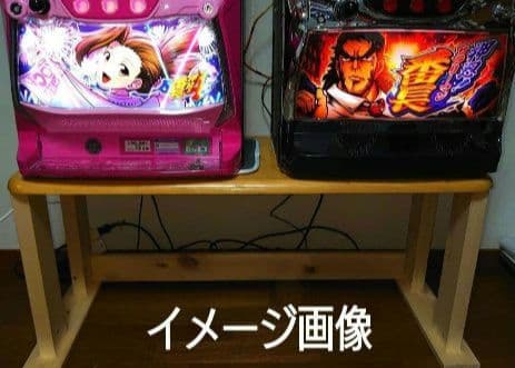 其の42】中古テーブルを加工したパチスロ実機を置く台（2台用狭小