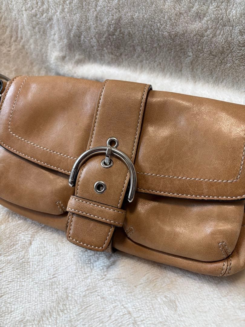 希少 COACH Soho Leather Bag 3683 Y2K brown - メルカリ