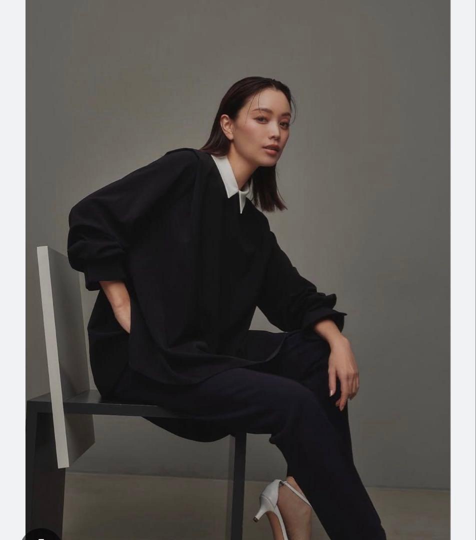 新品 CADUNE＜川上桃子さんコラボ＞衿付きブラウスパンツ セット