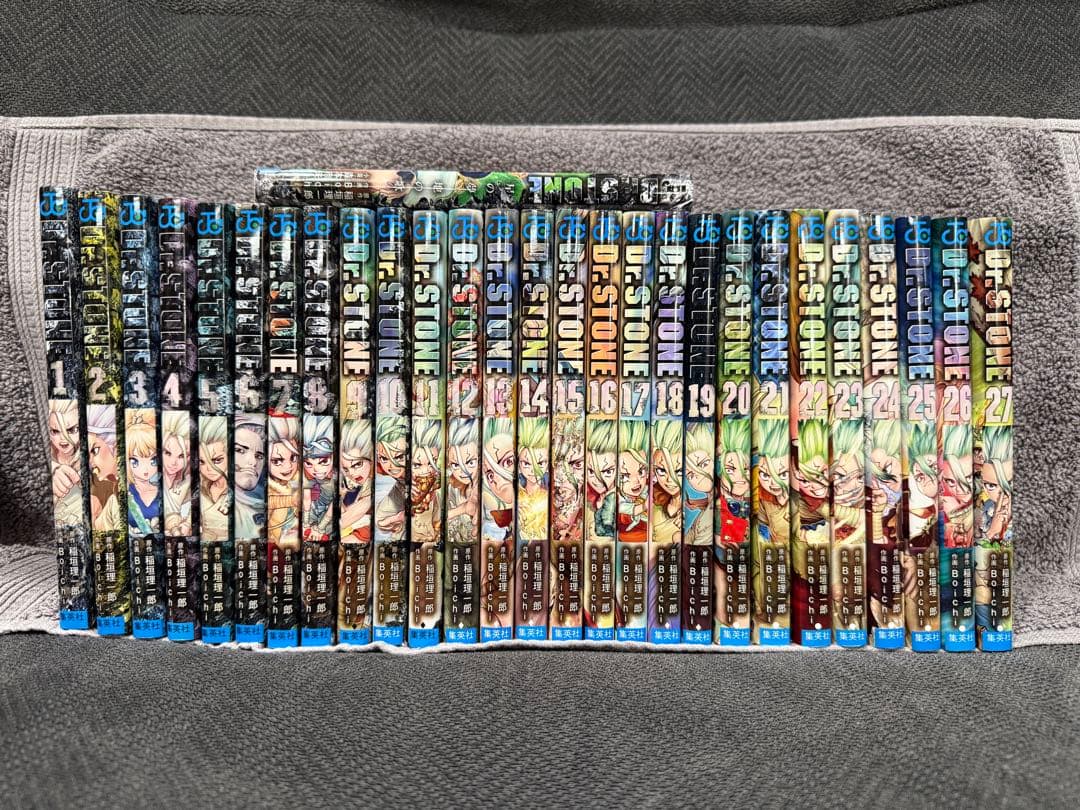 ドクターストーン 全27巻 + 小説セット Dr.STONE 楽天市場】【中古】Dr.STONE/ドクターストーン 全27巻+小説 声はミライ