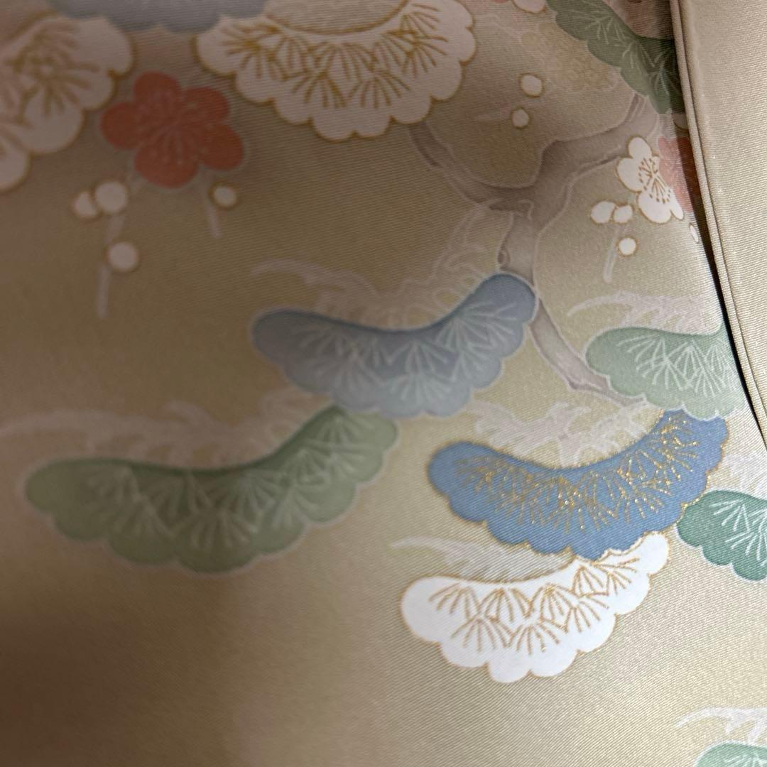 か*ん様 未使用近い 美品 袷 正絹 友禅 訪問着 フルセット 西陣唐織