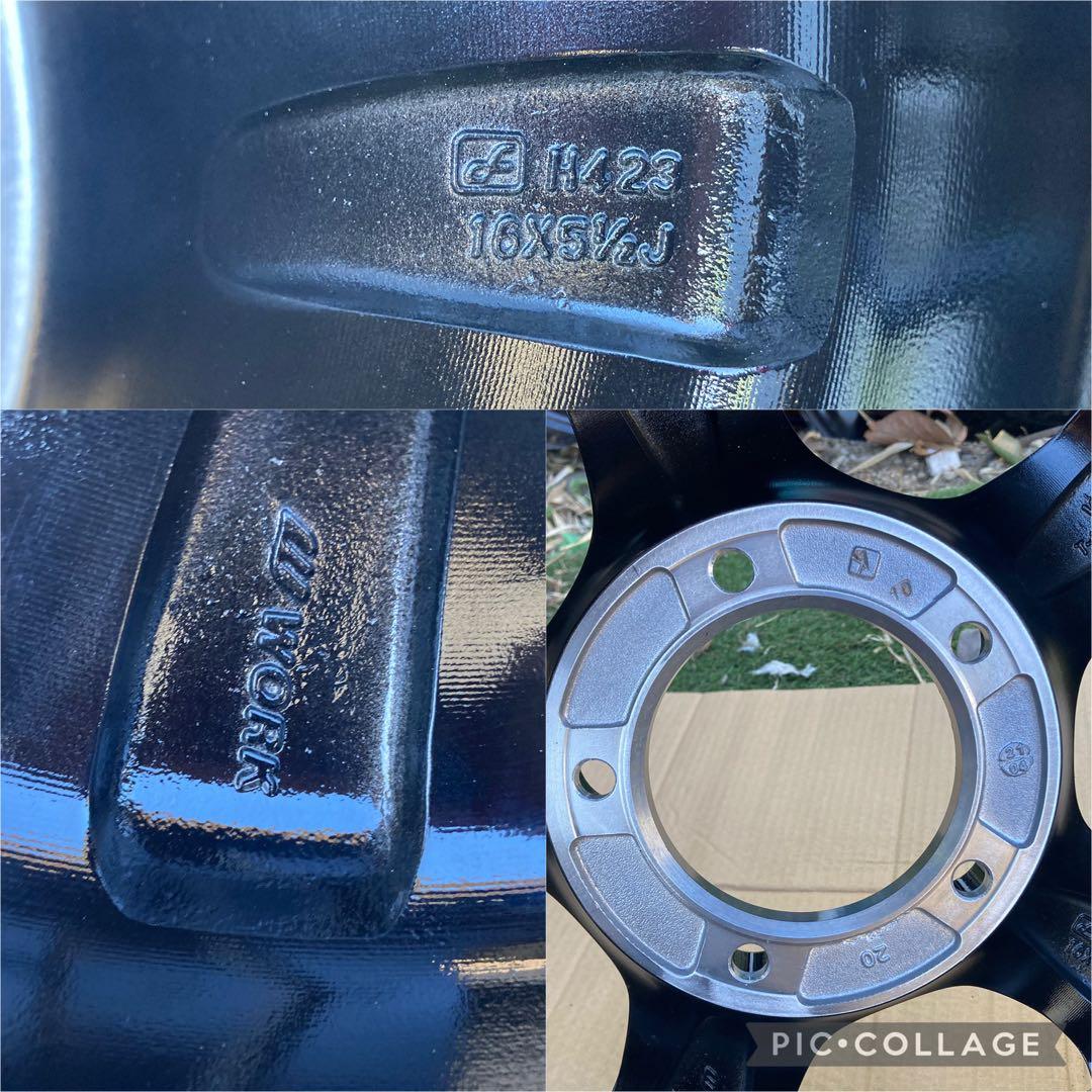 未使用品　WORK 16インチ 5.5J ホイール　タイヤ1本組み　ジムニー等