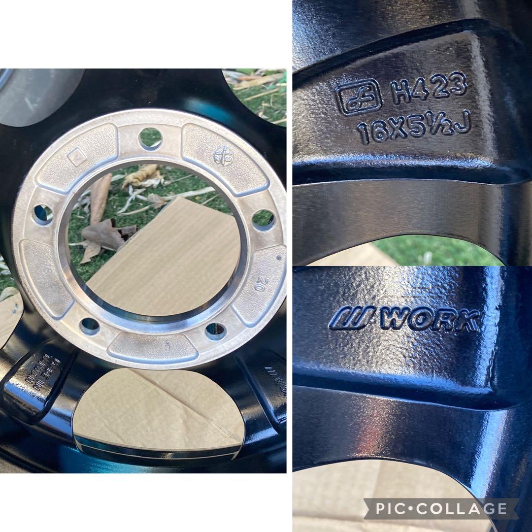 未使用品　WORK 16インチ 5.5J ホイール　タイヤ1本組み　ジムニー等