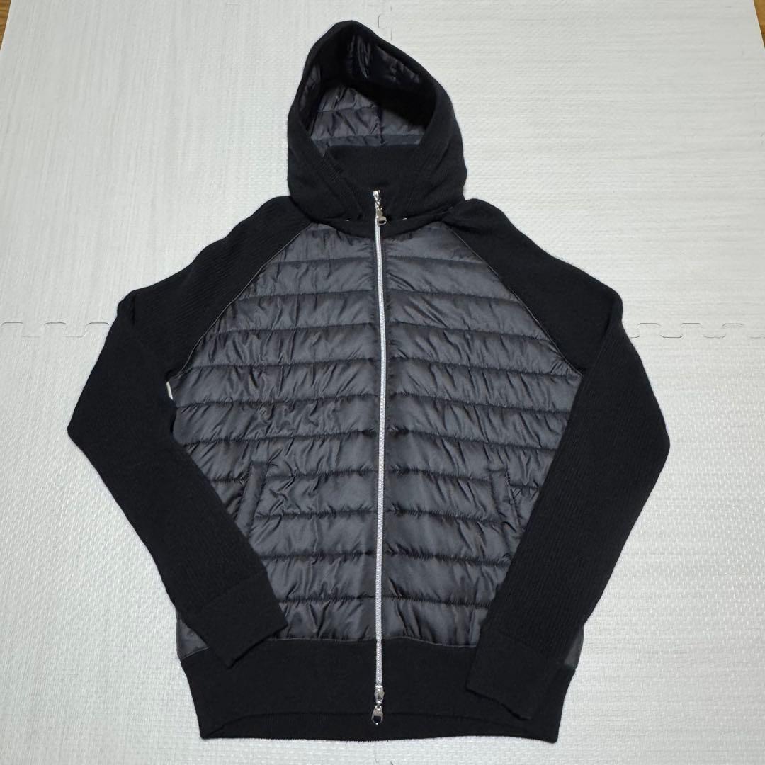 SEASON 高島屋 フード付ニットブルゾン カシミア 黒 Lサイズ STYLE LAB