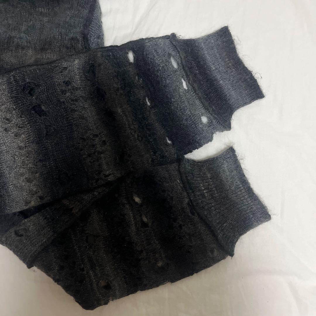 Perverze Holey Pattern Mohair ニットカーディガン - メルカリ