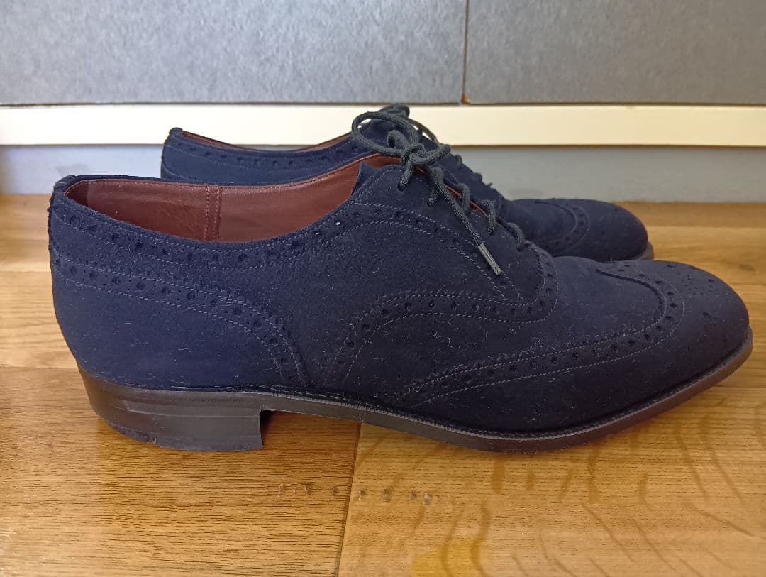 ム*ン様 旧Church'sチャーチ ブルースウェードフルブローグ CHARTE