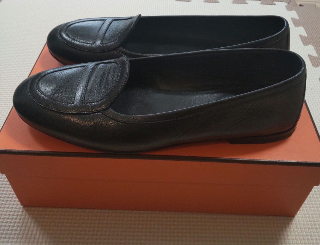 エルメス モカシン《ジュリア》37 黒