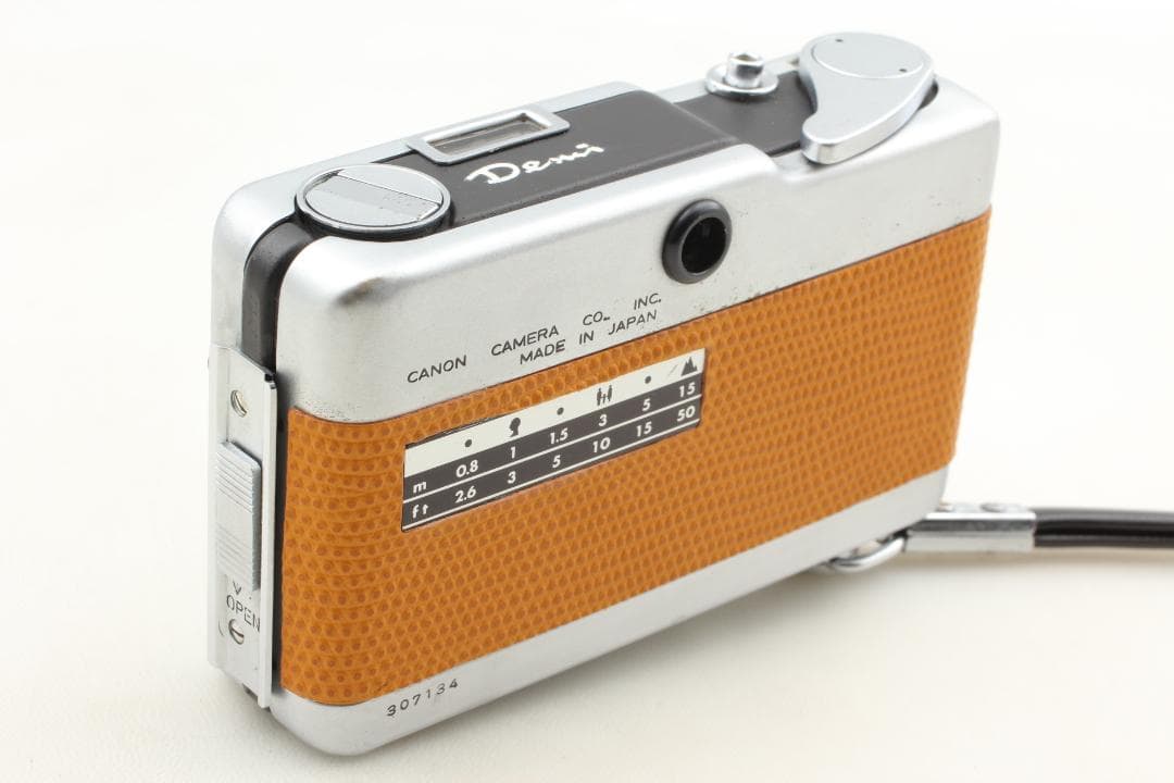 整備済 美品】黄土色 キヤノンデミハーフフレームカメラ露出計ok＃1316