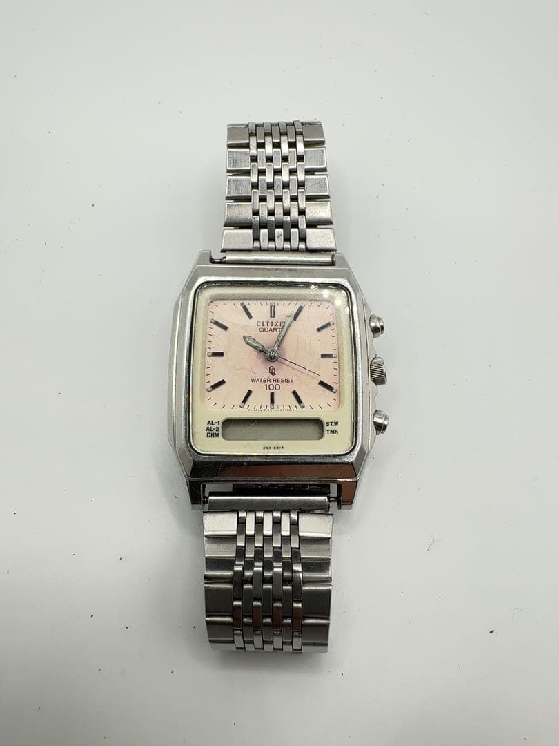 希少/レトロ】シチズン デジアナ 8950-085442 スクエア型 ジャンク