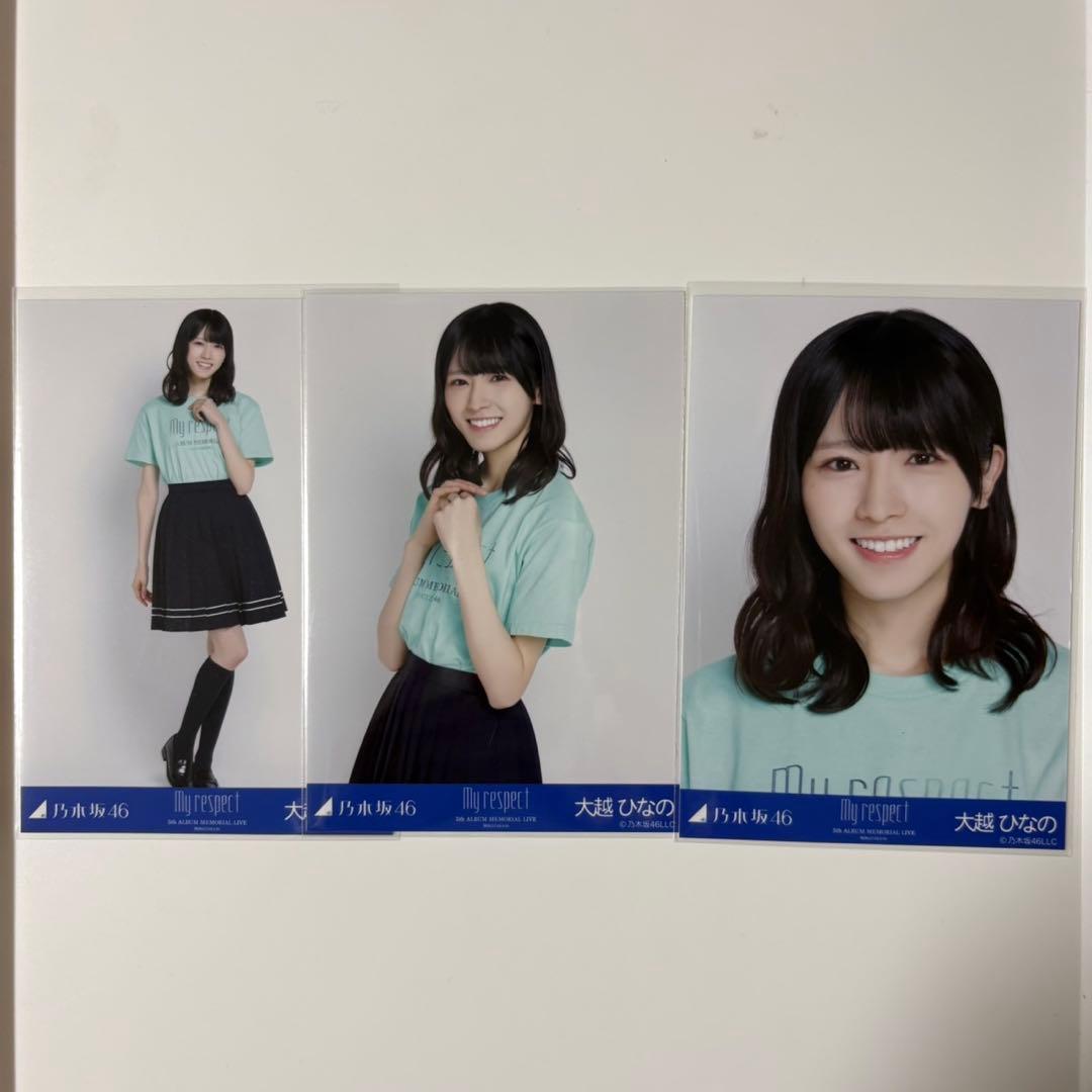 乃木坂46 大越ひなの 生写真 コンプ My respect ライブTシャツ - メルカリ