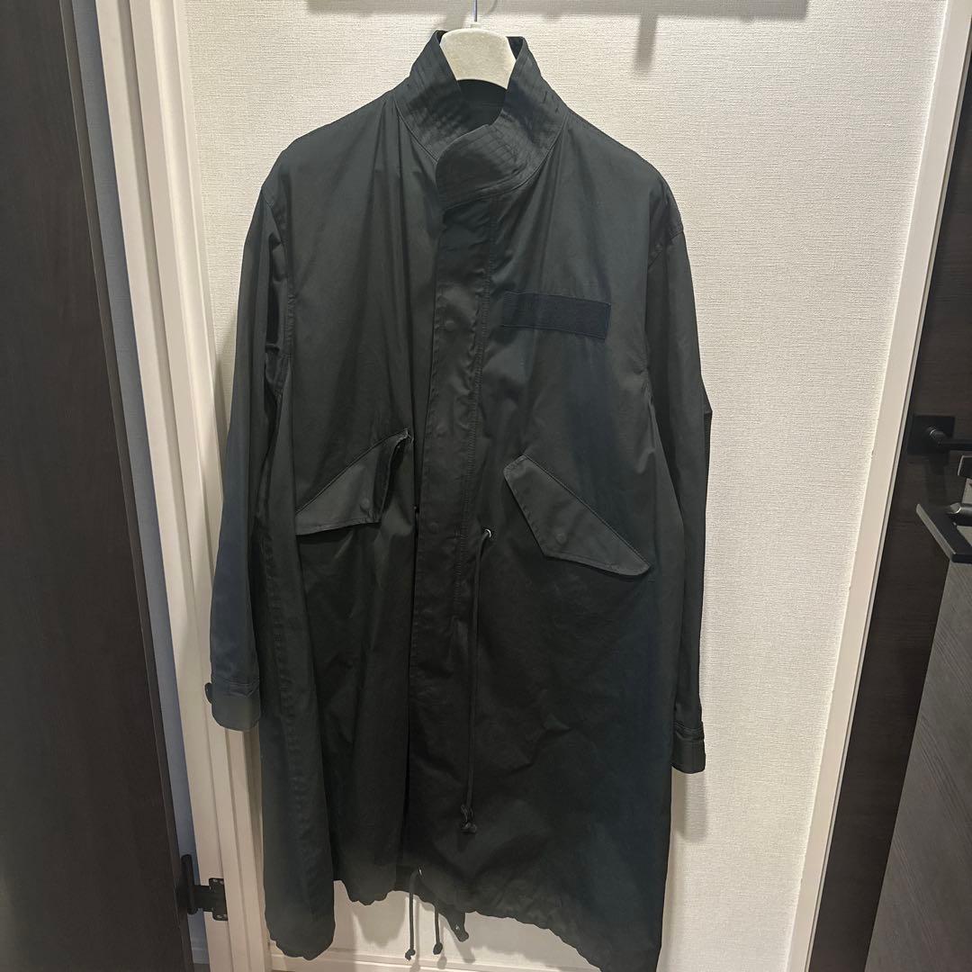 sacai メンズ　コットンモッズコート アウター ブラック　SCM-048 sacai - Sacai サカイ 22AW Cotton Mods Coat SCM-048 コットンモッズ