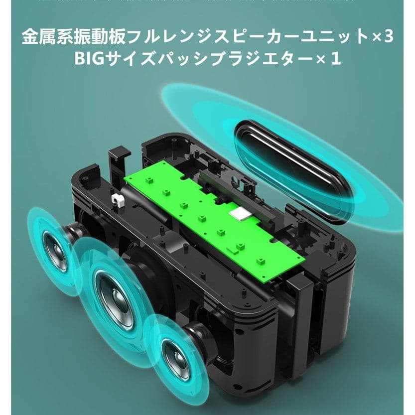 XDOBO ワイヤレススピーカー 最大出力80ｗ 2.1ch ステレオ 重低音