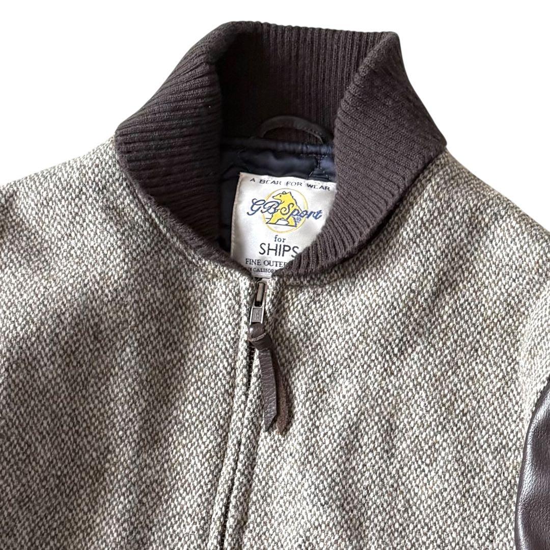 GB SPORT SHIPS別注 ハリスツイード スタジャン レザー袖 USA製 - メルカリ