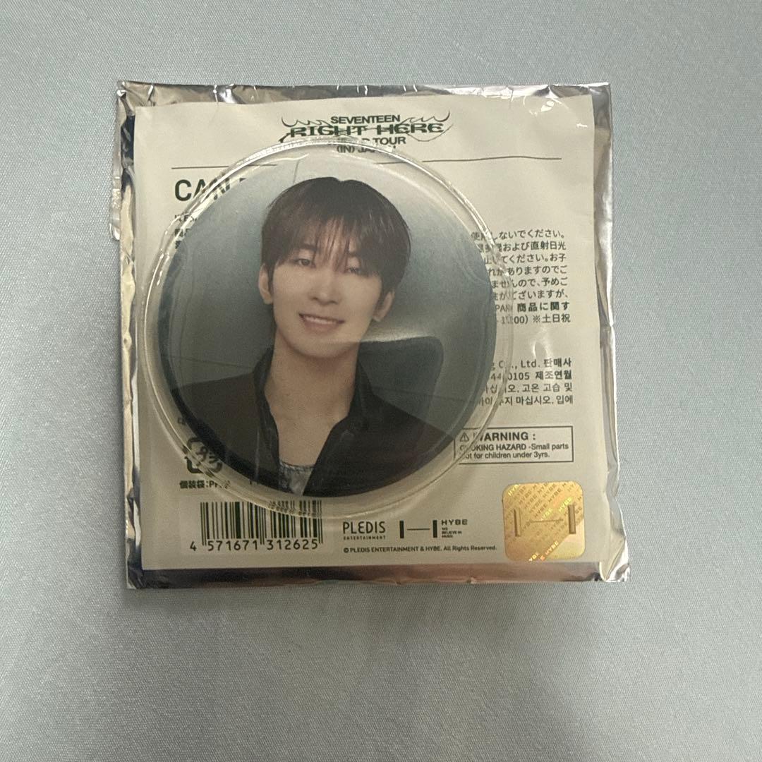 seventeen right here 缶バッジ ウォヌ - メルカリ