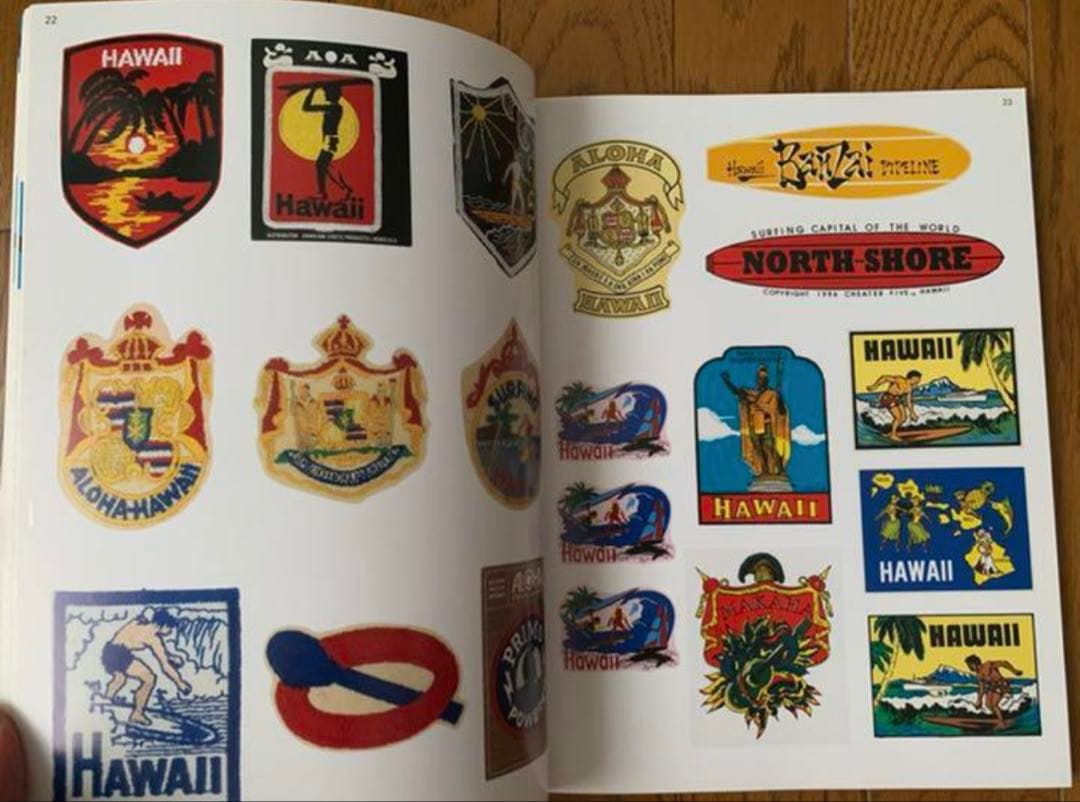 サーフショップ、ボードなどステッカー 1250 記載 洋書 - メルカリ