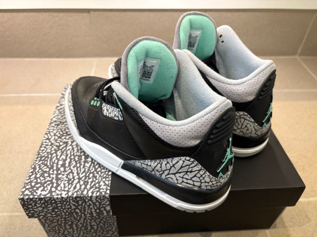 NIKE AIR JORDAN 3 レトロ Green Glow 26.5cm