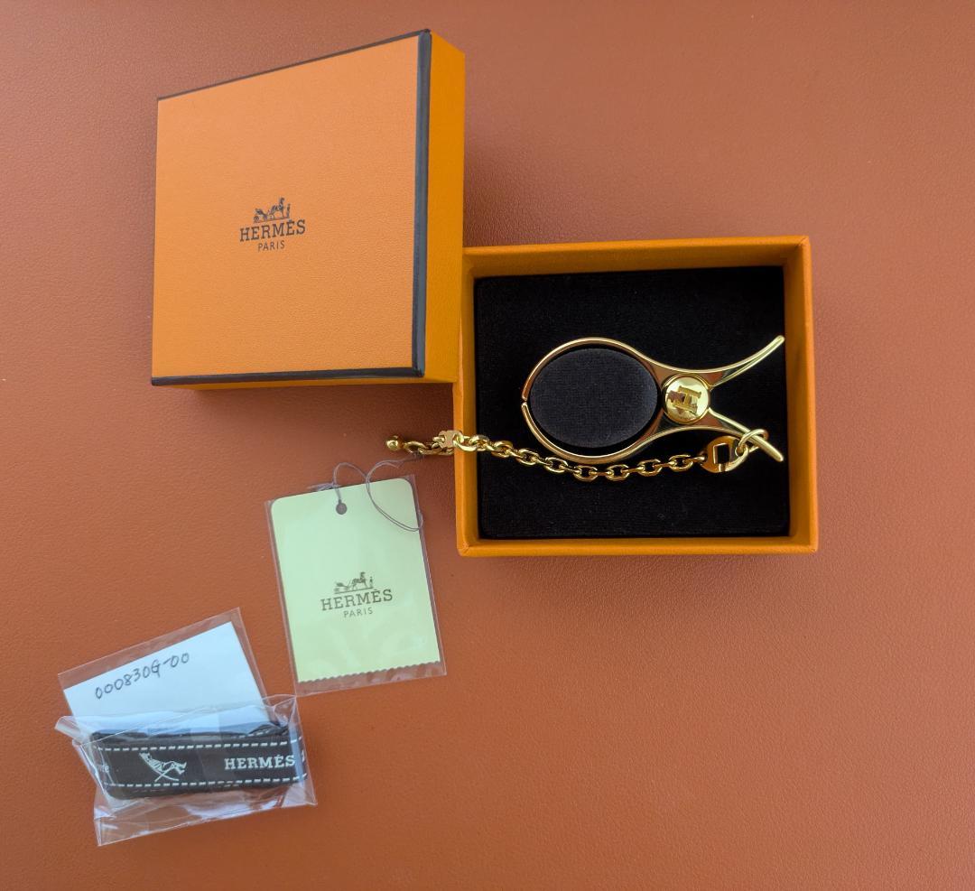 極美品! エルメス グローブホルダー 手袋ホルダー ドレ タグ付き