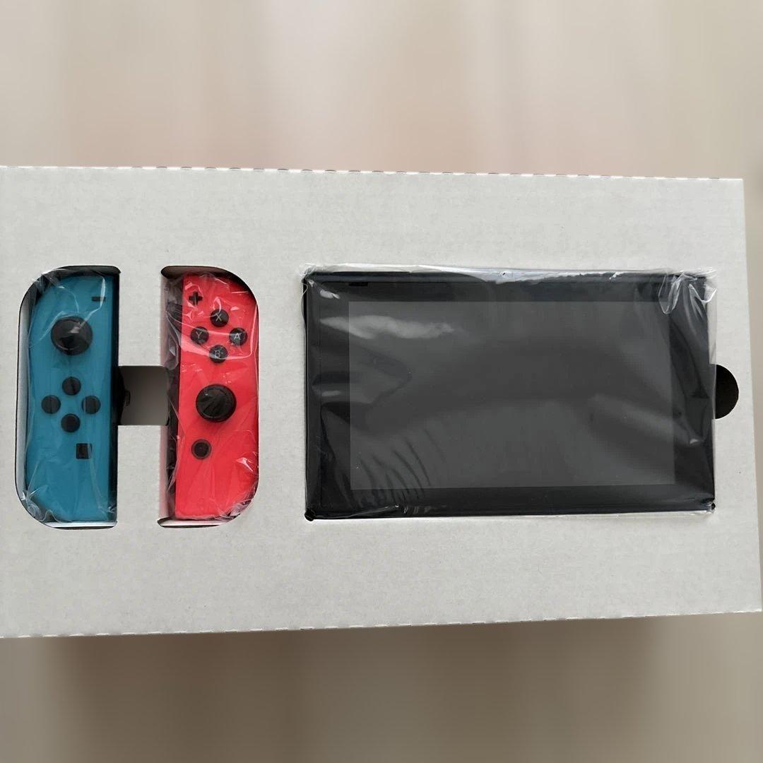 Nintendo Switch 本体 青/オレンジ ジョイコン付き - メルカリ