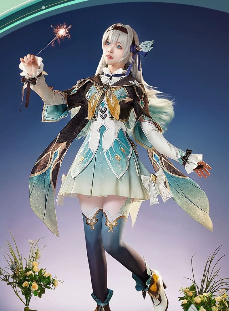 三分妄想 崩壊スターレイル ホタル コスプレ衣装※ウィッグ 靴追加可